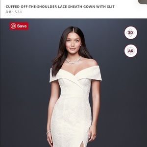 VW Off-the-Shoulder Graduation/Wedding Dress